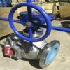 Válvula de bola de acero inoxidable de sello suave con engranaje sinfín manual Q341F