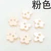 Botões de pérola de resina, botões irregulares de flor de ameixa de dois furos, acessórios coloridos para DIY de roupas infantis, atacado direto da fábrica, 11mm