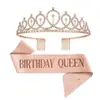 Corona de Cumpleaños Europea y Americana Diadema para la Cabeza Tarjeta para el Cabello Letra hapybirthday Feliz Cumpleaños Banda para el Cabello
