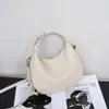 BOLSO Cruzado TOGO de Primera Capa de Piel de Vaca Bolso de Media Luna para Mujer Lujo Ligero Transfronterizo Bolso de Mano de Gama Alta Bolso para Mujer Bolso Dumpling de Piel Genuina