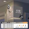 Reloj de pared de doble cara para sala de estar, reloj de esquina de panda de moda, nuevo calendario perpetuo, reloj con pantalla electrónica, reloj de esquina, reloj con pantalla digital