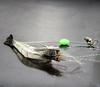 Señuelo de Camarón Artificial al por Mayor de Fábrica con Gancho 8Cm/6G Gancho Luminoso Set de Pesca Cebo Blando Cuentas Luminosas