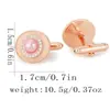 Gemelos de Cobre con Diseño Artístico Hueco Vintage Dorado Transfronterizo Europeo y Americano con Diamantes, Accesorios de Gemelos Simples Unisex