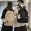 Mochila de viaje sencilla de gran capacidad para hombre, mochila informal japonesa para estudiantes de secundaria, estudiantes universitarios y de último año de secundaria, mochila escolar para hombre.
