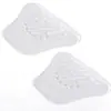 Almohadillas de silicona para arco de hombre y mujer, plantillas triangulares, almohadillas de soporte de arco en forma de O, plantillas para pies, color transparente