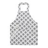 Avental de cozinha estilo nórdico autoproduzido em algodão e linho impresso, à prova de óleo, anti-incrustante, roupa de proteção para cozinhar, para mulheres, pode ser personalizado com LOGO