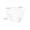 Plato para botanas acrílico PS rectangular plato para botanas plato para fruta plástico transparente plato para frutos secos bar KTV plato para fruta ensamblado
