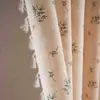 2026 Cortina con Patrón Floral Pequeño Transfronteriza para Cocina Ventana Pequeña Semi-Opaca Ventana Saliente Decorativa Cortina Lista para Usar Fabricante Ahora Disponible