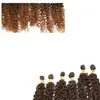 Cortina de Cabelo de Fibra Química Europeia e Americana Conjunto de Seis Peças Espelho Cruzado Extensões de Cabelo de Comércio Exterior Africano Peças de Cabelo Cacheado Estilos Que Podem Ser Teceidos Fornecidos Diretamente pelos Fabricantes