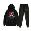 Jujutsu Kaisen Spell Battle Novo Casual Trendy Cartoon Texto Impressão Moletom Masculino e Feminino