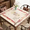Mantel para Mesa Cuadrada Estilo Retro Chino Mesa de Comedor Modelo Nuevo 2026 Lujo Ligero Gama Alta Resistente al Aceite e Impermeable Protector de Superficie para Mesa de Café
