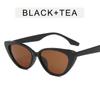 Gafas de sol estilo ojo de gato de celebridades de Internet, estilo cóncavo, estilo callejero, para mujer, protección solar sencilla, gafas de sol modernas para hombre.