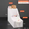 Portavasos para Cafetería y Tienda de Té con Leche, Suministros Comerciales para Bar, Caja de Almacenamiento para Servilletas de Papel y Popotes, Portavasos de Papel Desechable, Dispensador de Vasos