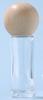 Spot Transfronterizo 5Ml10Ml Tapa Esférica Botella de Vidrio Transparente con Rodillo Botella de Aceite Esencial Botella de Perfume Botella de Bola Rodante Botella de Aceite Labial