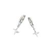 Pendientes de estrella para mujer, diseño de hebilla de oreja, pendientes colgantes de estrella con sentido del espacio, nuevos pendientes elegantes que combinan con todo, pendientes avanzados
