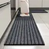 Suministro Transfronterizo Tapetes Antideslizantes de Piso de PVC de Siete Rayas, Felpudos Absorbentes para Entrada y Baño, Tapetes de Piso al por Mayor en Stock