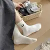 Meias com Laço para Mulheres, Meias Versáteis da Moda, Estilo Japonês de Renda para Primavera, Meias Longas Confortáveis e Versáteis, Estilo Primavera e Verão, Cor Sólida para Meninas