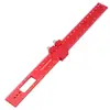 Regla multiusos de aleación de aluminio para marcar y posicionar, escuadra en T, herramienta de medición de 16-20-30 cm para carpintería DIY