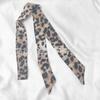 Bufanda Larga Estrecha de Seda con Lunares Negros Bufanda Aislada para Mujer Estilo K Versátil para Combinar Bolso Camisa Cinta Streamer
