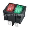 Kcd1-A Rojo y Verde con Luz 6 Pines 2 Velocidades Interruptor en Forma de Barco Kc Certificado Estándar Coreano Balancín Doble Ranura para Tarjeta Interruptor Resistente a la Temperatura