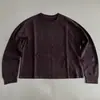 Moletom feminino de outono novo, gola redonda, manga longa, estilo casual, soltinho e versátil, modelador, respirável, top liso
