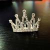 Peine con Corona de Pedrería Estilo Japonés y Coreano para Cumpleaños de Niños, Princesa Bebé, Accesorio para Peinado de Novia, Proceso de Electrochapado, Estilo Coreano