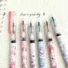 Estilo Ins Alta Apariencia Lindo Conejito de Dibujos Animados Pluma de Gel Líquido Directo 0.5mm Bolígrafo para Diario Estudiante Femenino Moderno Popular
