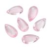 8 * 14mm gota de água de vidro pingente contas de vidro transparente diy handmade hairpin brincos pulseira jóias atacado