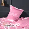 Funda de almohada de seda lavable de color sólido para belleza, funda de almohada individual de seda helada sedosa, imitación de seda de morera, funda para núcleo de almohada de seda