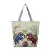 Estilo étnico lona saco grande de lado único jacquard bordado elefante bolsa bolsa de ombro versátil animal padrão bolsa das mulheres