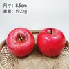 Modelo de fruta de simulación accesorios para fotografía de estudio manzana roja falsa manzana verde decoración de gabinete juguetes de educación temprana para jardín de infantes