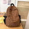 Mochila de estilo coreano ins de moda con lazo versátil para mujer, diseño de nicho, mochila escolar de gran capacidad para estudiantes, mochila casual