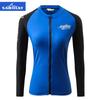 Traje de Banho Masculino Novo Personalizado Transfronteiriço Dividido Manga Longa Protetor Solar Roupa de Mergulho Feminina Secagem Rápida Impermeável Roupa de Mãe Surfer Casal