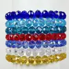 Pulseira de cristal de oliva vidro 6X8MM placa de cálculo joia para combinar com roupas venda quente transfronteiriça comércio exterior