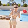Traje de baño para niños, nuevo y dulce traje de baño de aguas termales, traje de baño para niños con falda dividida, traje de baño para nadar