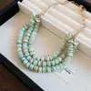 Collar Redondo de Concha Estilo Isla Romántico, Lujo Ligero y Sensación de Alta Gama, Cadena para Clavícula, Accesorio Versátil de Nicho para Vacaciones en la Costa para Mujeres