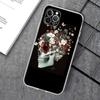 Funda para iPhone 15 con calavera rosa, moderna y moderna funda para teléfono de Halloween y terror para hombre.