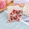 Accesorios para el cabello de niña con lazo bordado de principios de primavera, pasador de princesa dulce, pinza para flequillo de estudiante de primaria, pinza lateral, pasador de niña