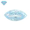 Huagang Gem 9A Cavalo Em Forma De Olho De Flor De Gelo Corte Azul Claro Alto Carbono Diamante Em Forma De Folha Zircon CZ Pedra Nua Anel Pedra Principal