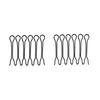 Peine lateral para terminar el cabello roto/Accesorios para el cabello de niños y adultos Pinza para el cabello Pinza superior Parte posterior de la cabeza Peine fijo para flequillo invisible