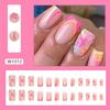 Piezas de arte de uñas con estilo de comercio exterior europeo y americano, pequeñas, frescas, lindas, multicolores, armadura de desgaste, sentido avanzado, parche de uñas postizas