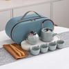 Juego de Té de Viaje Traje Cerámica Horno Ru Taza Expreso Portátil Cerámica Horno Ge Actividades de Toda la Empresa Reunión Anual Ceremonia de Acompañamiento
