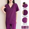 Fornecimento spot uniforme cirúrgico para dentista oral com calça e blusa separadas, roupa de lavagem das mãos elástica de secagem rápida, vestuário hospitalar mensal