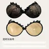 Almofadas de Seio Sexy em Renda em Formato de Mão para Vestidos de Noiva, Sutiã Push-Up Espesso com Levanta Seios Invisível, Almofadas de Suporte para Seios Antiderrapantes