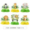 Conjunto Descartável de Louça de Mesa com Tema de Desenho Animado para Festa de Aniversário Infantil, Incluindo Decorações de Festa em Placa de KT, Pratos de Papel, Copos e Conjunto de Toalha de Mesa