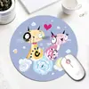 Alfombrilla de Ratón Personalizada Redonda Linda Dibujos Animados Fabricante Mayorista Teclado de Laptop Pequeña Antideslizante Anime