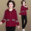 L ~ 5XL traje deportivo de talla grande para mediana edad y personas mayores, nuevo traje de dos piezas para mujer de otoño e invierno, abrigo holgado y pantalones