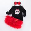 Verão Novo Feminino Infantil Algodão de Alta Qualidade Moda Manga Longa Vestido Tutu Hama Seis Camadas Conjunto 0-2 Anos Roupa Infantil