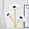 Decoración de Flor de Amapola de PU Simulada, Accesorios para Arreglos de Flores Falsas, Fabricante de Flores Artificiales al por Mayor