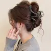 Pinza para el pelo de verano estilo ins con bloques de color para mujer, pasador lindo de lunares japoneses para niña, pinza de tiburón grande para recogidos.
